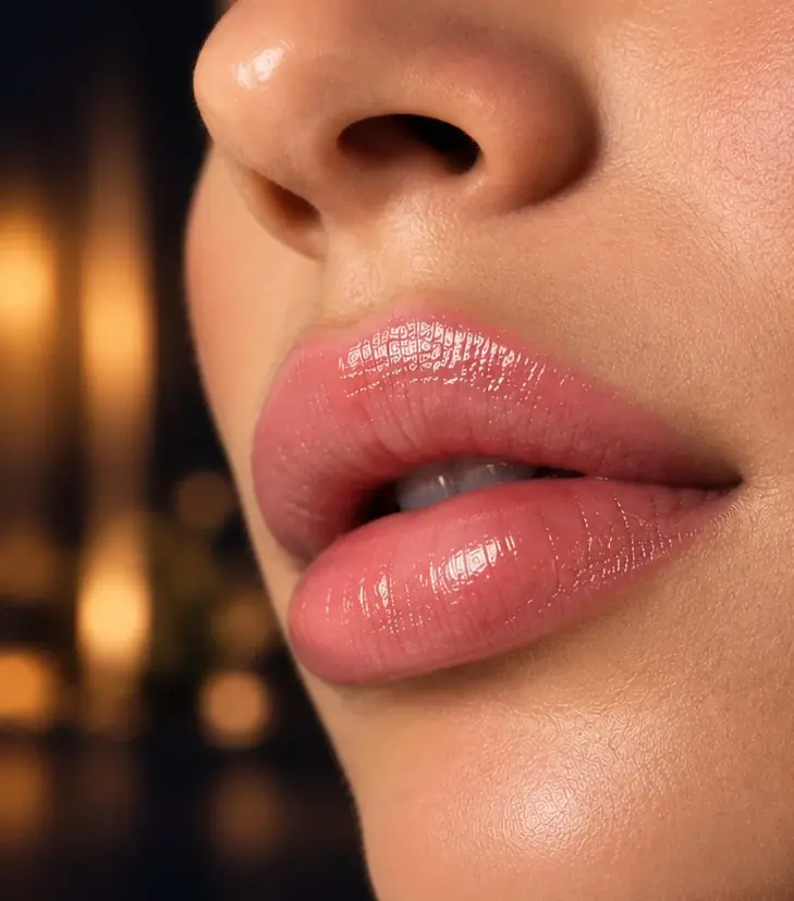 Lábios depois do Flow Lips em Sorocaba: cor revitalizada e aspecto saudável